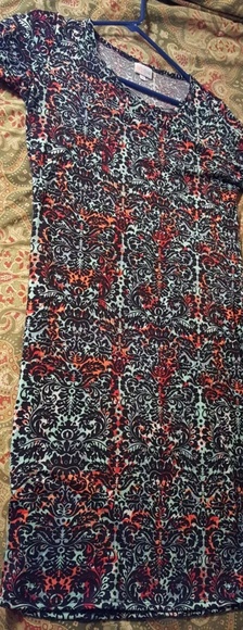 LuLaRoe Dresses & Skirts - Lularoe medium M dress blue black red